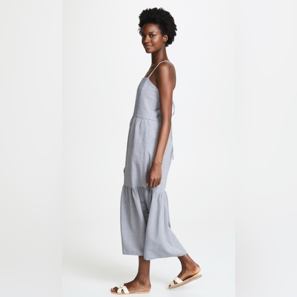 ace & jig XS sleeveless maxi blue summer dress with pockets :) - Picture 3 of 13